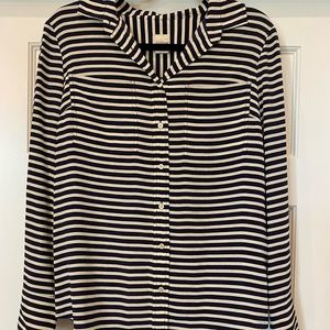 100% silk “Boyfriend” Button down shirt.